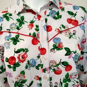 ASOS western shirt, cherry blossoms